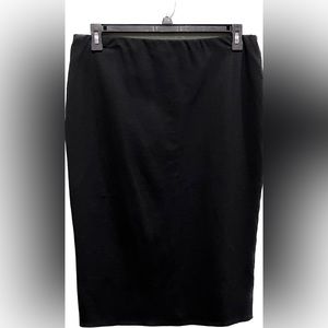 Black High Waisted Pencil Skirt-Plus Size